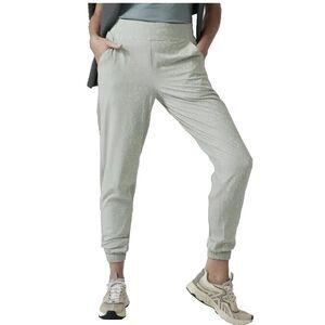 ATHLETA Brooklyn Lined Textured Jogger‎ Pants SIZE 0 Serpentine Coast Gray